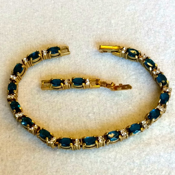 Avon Jewelry - ❤️ $14 Avon Blue Topaz & CZ Tennis Bracelet w/Extension